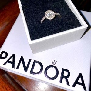 Authentic *retired* oval vintage Pandora Ring